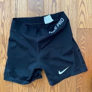 Black Nike pro shorts